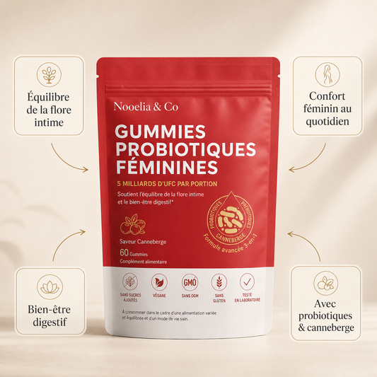 Gummies Probiotiques Féminines – Cranberry & 5 Milliards d’UFC