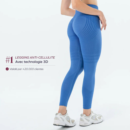 Legging 3D Nooelia© | Bleu Azur