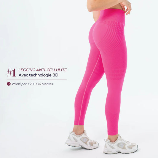 Legging 3D Nooelia© | Rose Pastel