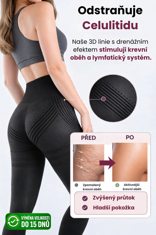 3D tvarující legíny proti celulitidě