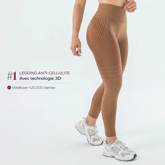 Legging 3D Nooelia© | Marron