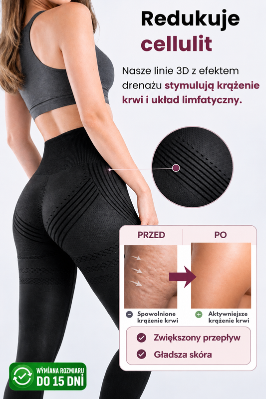 Legginsy modelujące 3D na cellulit