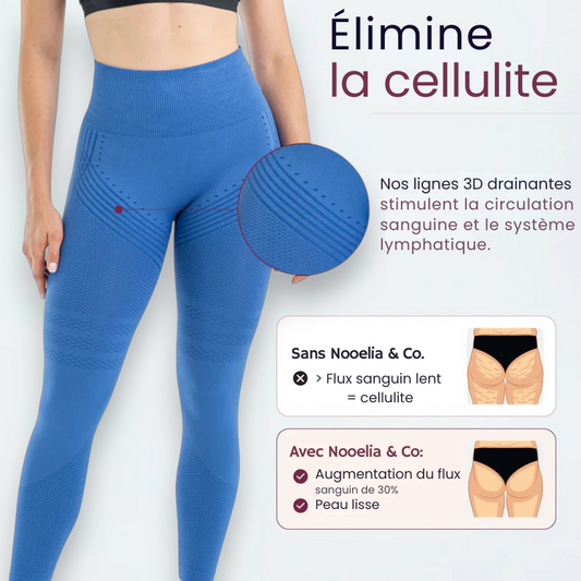 Legging 3D Nooelia© | Bleu Azur