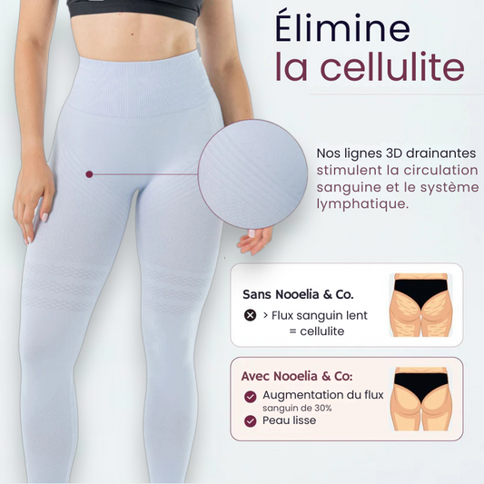 Legging 3D Nooelia© | Bleu Clair